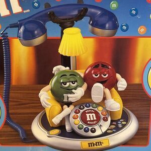 M&M’s Desk Phone Brand New Vintage Working Phone Open Box Still Sealed Packages